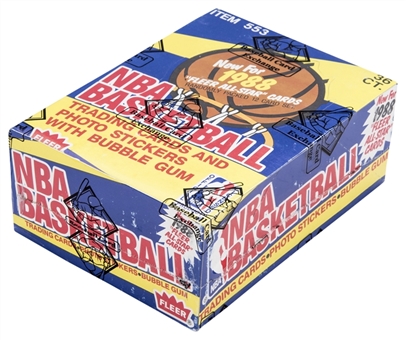 1988/89 Fleer Unopened Wax Box From A Sealed Case (36 Packs) – BBCE Authenticated 